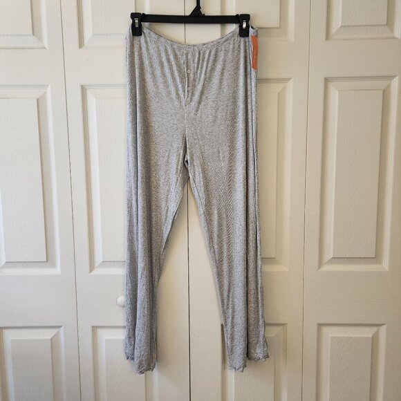 Colsie Women's Ribbed Pajama Pants Lounge Pants Heathered Gray XL NWT - Picture 1 of 11